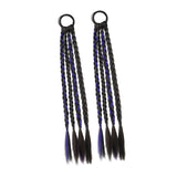 Maxbell 2x Braids Extensions Hair Extensions for Holiday Stage Performance Daily Use dark violet