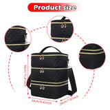 Maxbell Nail Polish Carrying Case Bag Nail Polish Holder for Nail Lamp Manicure Sets Woven texture