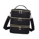 Maxbell Nail Polish Carrying Case Bag Nail Polish Holder for Nail Lamp Manicure Sets No Texture