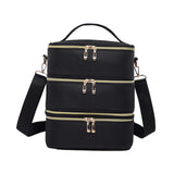 Maxbell Nail Polish Carrying Case Bag Nail Polish Holder for Nail Lamp Manicure Sets No Texture