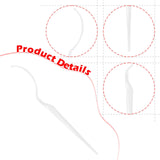 Maxbell 12x Eyelash Display Sticks Portable Eyelash Holders for DIY Beginners Travel Clear