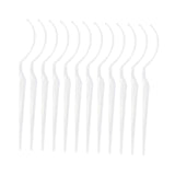 Maxbell 12x Eyelash Display Sticks Portable Eyelash Holders for DIY Beginners Travel Clear