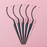 Maxbell 12x Eyelash Display Sticks Portable Eyelash Holders for DIY Beginners Travel Clear