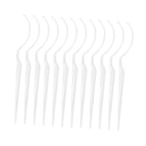 Maxbell 12x Eyelash Display Sticks Portable Eyelash Holders for DIY Beginners Travel Clear