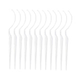 Maxbell 12x Eyelash Display Sticks Portable Eyelash Holders for DIY Beginners Travel Clear