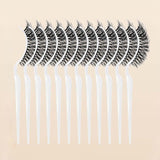 Maxbell 12x Eyelash Display Sticks Portable Eyelash Holders for DIY Beginners Travel Clear