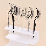 Maxbell 12x Eyelash Display Sticks Portable Eyelash Holders for DIY Beginners Travel Black