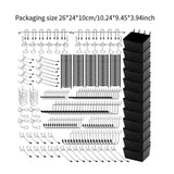 Maxbell 300 Pieces Pegboard Hooks Assortment Set Iron Pegboard Accessories Organizer