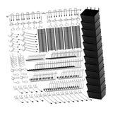Maxbell 300 Pieces Pegboard Hooks Assortment Set Iron Pegboard Accessories Organizer