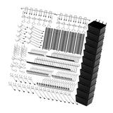 Maxbell 300 Pieces Pegboard Hooks Assortment Set Iron Pegboard Accessories Organizer