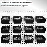 Maxbell 300 Pieces Pegboard Hooks Assortment Set Iron Pegboard Accessories Organizer