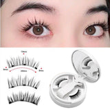 Maxbell Magnetic False Eyelashes Easy to Use Easy to Wear for Beginners Girls Travel Style A