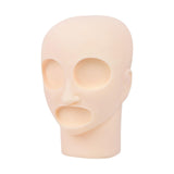 Maxbell Facial Tattoo Practice Mannequin Head Multipurpose Lightweight Soft Silicone