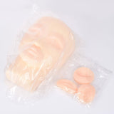 Maxbell Facial Tattoo Practice Mannequin Head Multipurpose Lightweight Soft Silicone