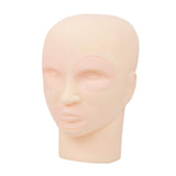 Maxbell Facial Tattoo Practice Mannequin Head Multipurpose Lightweight Soft Silicone