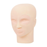 Maxbell Facial Tattoo Practice Mannequin Head Multipurpose Lightweight Soft Silicone