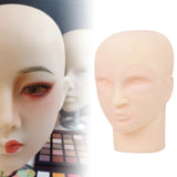Maxbell Facial Tattoo Practice Mannequin Head Multipurpose Lightweight Soft Silicone