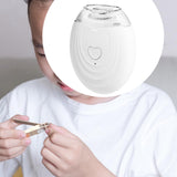 Maxbell Electric Automatic Nail Clipper Nail Polisher for Baby Elderly Children White