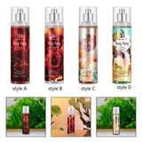 Maxbell Women Fragrance Body Mist Easy to Use Perfume Spray for Wedding Travel Party Style A