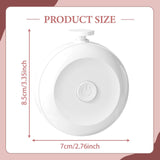 Maxbell Electric Nail Clipper Portable Lightweight Fingernail Trimmer Adults Elderly White