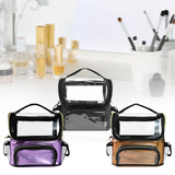 Maxbell Makeup Brush Case with Removable Divider Waterproof with Handle Professional Black