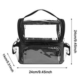 Maxbell Makeup Brush Case with Removable Divider Waterproof with Handle Professional Black
