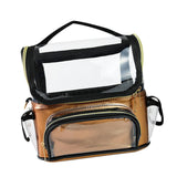 Maxbell Makeup Brush Case with Removable Divider Waterproof with Handle Professional Yellow