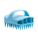 Maxbell Scalp Massager Shampoo Brush for Men Women for Wet Dry Hair Compact Silicone Blue