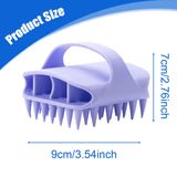 Maxbell Scalp Massager Shampoo Brush for Men Women for Wet Dry Hair Compact Silicone Violet