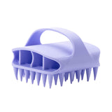 Maxbell Scalp Massager Shampoo Brush for Men Women for Wet Dry Hair Compact Silicone Violet