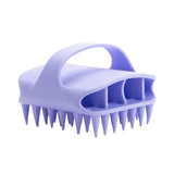 Maxbell Scalp Massager Shampoo Brush for Men Women for Wet Dry Hair Compact Silicone Violet