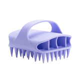 Maxbell Scalp Massager Shampoo Brush for Men Women for Wet Dry Hair Compact Silicone Violet