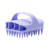 Maxbell Scalp Massager Shampoo Brush for Men Women for Wet Dry Hair Compact Silicone Violet