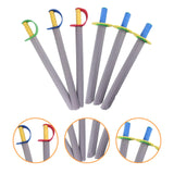 Maxbell 6Pcs Foam Swords Ornament Props Fun for Kids for Birthday Activities Knights