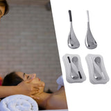 Maxbell Stainless Steel Ice Globe for Face & Eyes Practical Ergonomic Cooling Globes Black Handle 1pc