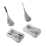 Maxbell Stainless Steel Ice Globe for Face & Eyes Practical Ergonomic Cooling Globes Black Handle 1pc