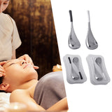 Maxbell Stainless Steel Ice Globe for Face & Eyes Practical Ergonomic Cooling Globes Black Handle 1pc