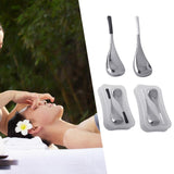 Maxbell Stainless Steel Ice Globe for Face & Eyes Practical Ergonomic Cooling Globes Black Handle 1pc