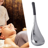 Maxbell Stainless Steel Ice Globe for Face & Eyes Practical Ergonomic Cooling Globes Black Handle 1pc