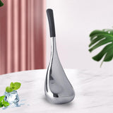 Maxbell Stainless Steel Ice Globe for Face & Eyes Practical Ergonomic Cooling Globes Black Handle 1pc