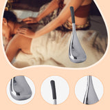 Maxbell Stainless Steel Ice Globe for Face & Eyes Practical Ergonomic Cooling Globes Black Handle 1pc