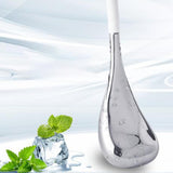 Maxbell Stainless Steel Ice Globe for Face & Eyes Practical Ergonomic Cooling Globes White Handle 1pc