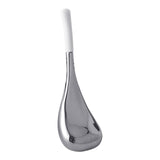 Maxbell Stainless Steel Ice Globe for Face & Eyes Practical Ergonomic Cooling Globes White Handle 1pc