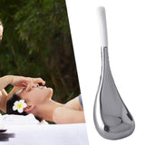 Maxbell Stainless Steel Ice Globe for Face & Eyes Practical Ergonomic Cooling Globes White Handle 1pc