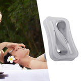Maxbell Stainless Steel Ice Globe for Face & Eyes Practical Ergonomic Cooling Globes White Handle 2pcs