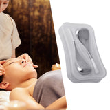 Maxbell Stainless Steel Ice Globe for Face & Eyes Practical Ergonomic Cooling Globes White Handle 2pcs