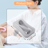 Maxbell Stainless Steel Ice Globe for Face & Eyes Practical Ergonomic Cooling Globes White Handle 2pcs