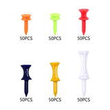 Maxbell 50 Pieces Golf Tees Exercise Durability Practicing for Adults Indoor Outdoor Orange 25mm