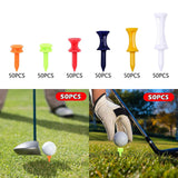 Maxbell 50 Pieces Golf Tees Exercise Durability Practicing for Adults Indoor Outdoor Orange 25mm
