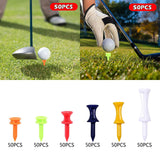 Maxbell 50 Pieces Golf Tees Exercise Durability Practicing for Adults Indoor Outdoor Orange 25mm